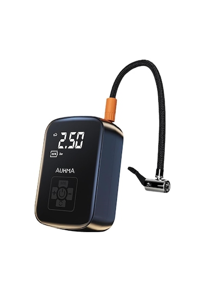 Auhma A5566 Kablosuz Dijital Hava Kompresörü 4000mah Powerbank 150 Psı Led Işıklı Taşınabilir Şarjlı Pompa