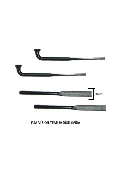 Fsa Vision Team30 Disk 6vida 285mm Arka Ruble Tarafı Ds 2 Adet Siyah