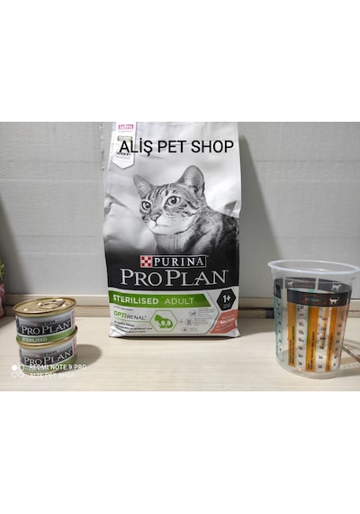 Pro Plan Sterilised Somonlu Kısırlaştırılmış Kedi Maması 1.5 Kg +2x85 Gr Konserve Hediyeli