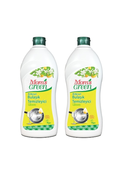 Mom's Green Limon Bitkisel Bulaşık Temizleyici 2 x 750 ML