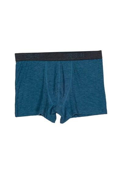 Bsm Erkek 2'li Mavi Pamuklu Lastik Bel Strech Boxer Mavi