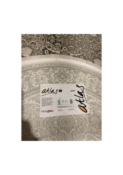 Girit Gr00a Gri Oval Halı Çok Renkli