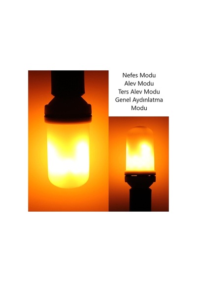 5 W Alev Efektli Led Ampul - 4 Modlu - E27 - Yl95-0506