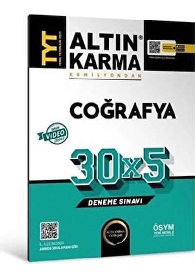 Altın Karma Yayınları Tyt Coğrafya Deneme Sınavı 30 6 Video Çözüm