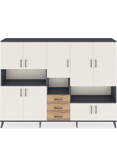 Arges Dolap 13 Raflı 3 Çekmeceli 9 Kapaklı 220x30x163 Antrasit-aytaşı/çam Aytası/atlas Çam - Antrasıt Arges Dolap 13 Raflı 3 Çekmeceli 9 Kapaklı 220x30x163 Antrasit-aytaşı/çam Aytası/atlas Çam - Antrasıt