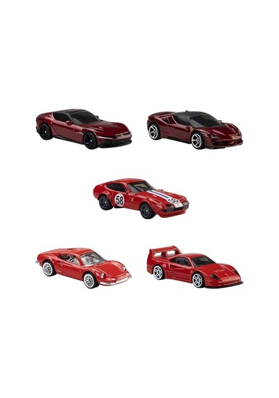 Hot Wheels 5'li Ferrari Araba Seti Jln12