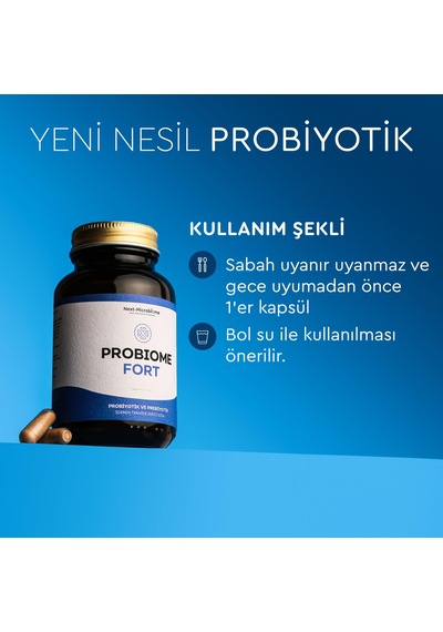 Probiome-fort Takviye Edici Gıda 60 Kapsül