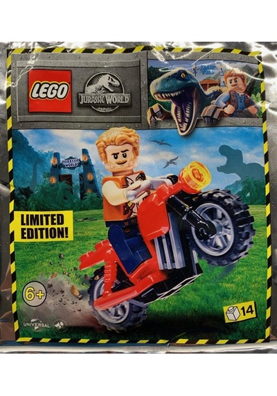 Lego Jurassic World 122114 Owen And Red Motorbike