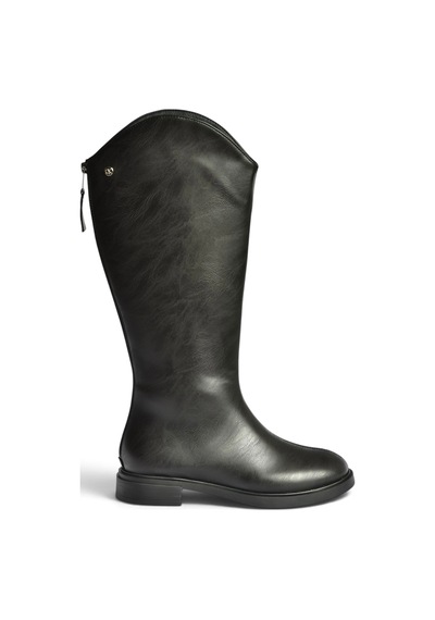 Fox Shoes Z973286109 Siyah Düz Taban Klasik Kadın Çizme