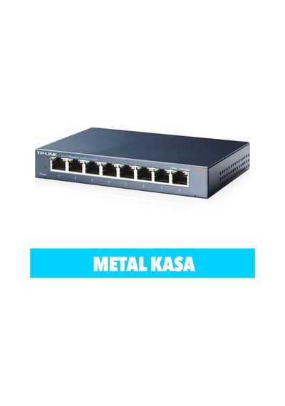Tp-lınk Tl-sg108, 8 Port, Gigabit, Yönetilemez, Metal Kasa, Masaüstü Switch 40970695