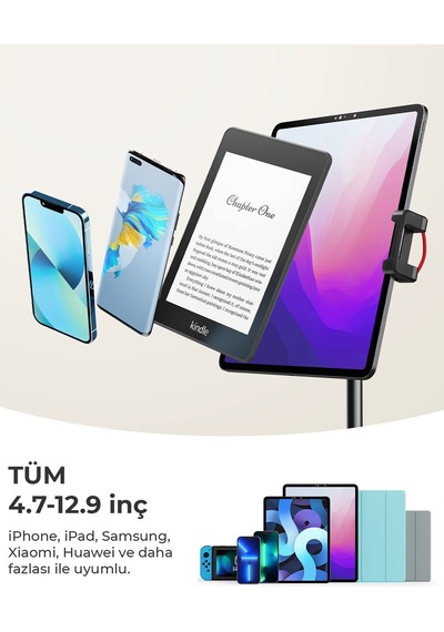 Bix Saiji S3E 360° Ayarlanabilir Tablet Tutucu Stand