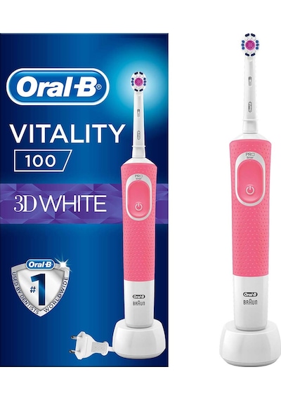 Oral-B Vitality 100 3D White Elektrikli Diş Fırçası Pembe
