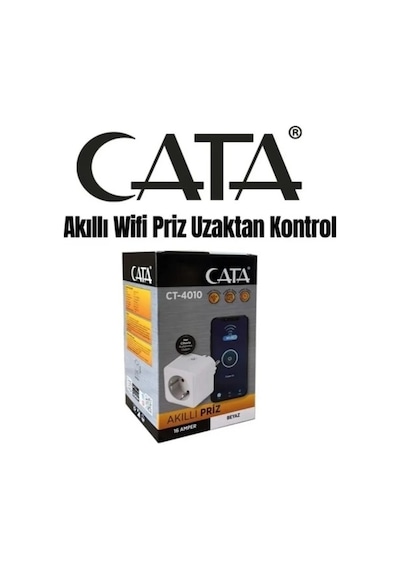 Akıllı Wifi Priz Cata Ct4010 Elektrik Prizi Uzaktan Kontrol Özelliği İle Modern Tasarım