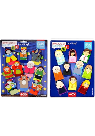 2 Set 20 Parça Tox Masal Kahramanları ve Aile Bireyleri Parmak