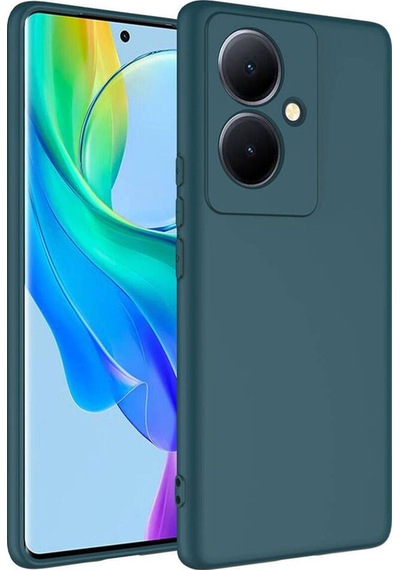 Vivo V29 Lite 5g Kılıf Zore Mara Lansman Kapak Koyu Yeşil