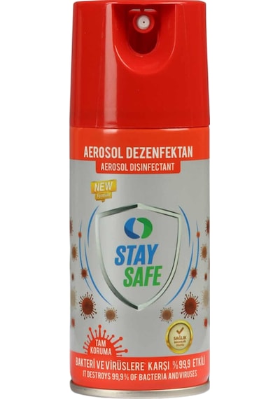 Stay Safe – Aerosol Dezenfektan 150ml. (9'lu Paket)
