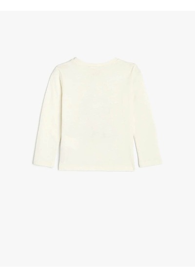 Koton Kız Bebek Sweatshirt Ekru 5wmg10027ak 25ky59000325 Y5915 Ekru