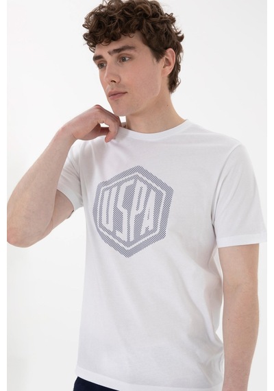U.S. Polo Assn. Us. Polo Assn. Erkek Tişört 50300382-vr013 Beyaz