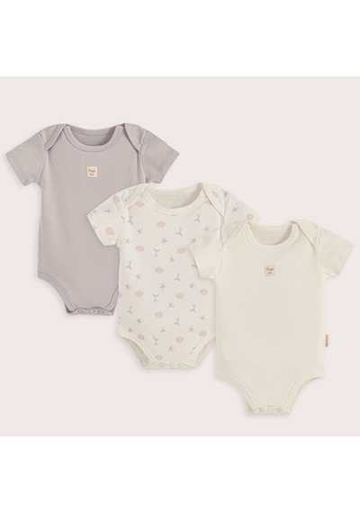 Chakra Magıc Sea 3'lü Body Set Ekru/lila