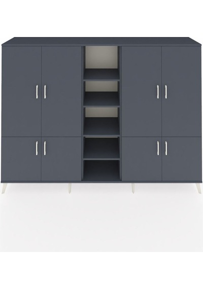 Hyperion Dolap 14 Raflı 8 Kapaklı 220x44x163 Antrasit-antrasit Antrasit-antrasit Hyperion Dolap 14 Raflı 8 Kapaklı 220x44x163 Antrasit-antrasit Antrasit-antrasit