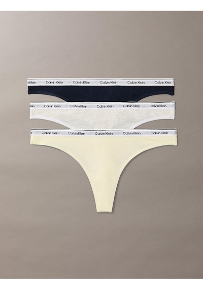 Calvin Klein Kadın 3'lü Brazilian Tanga Seti-13497 Çok Renkli