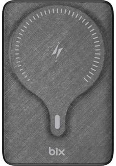 Bix 10000mah Bxpb105-bk 22.5w-15w Type-c Micro Usb Kablosuz Led Göstergeli Siyah Powerbank Siyah