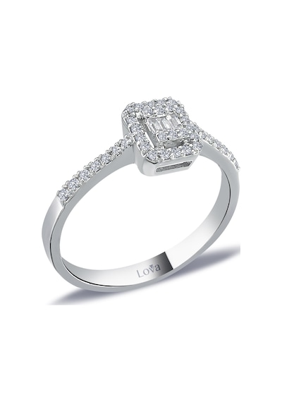 Lova 0,25 Karat Baget Pırlanta Yüzük - 1030249