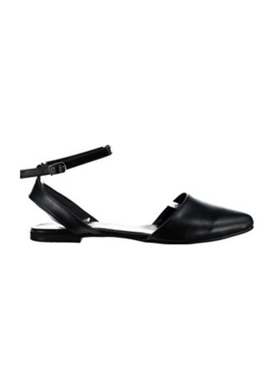 Fox Shoes Siyah Kadın Babet D726226209