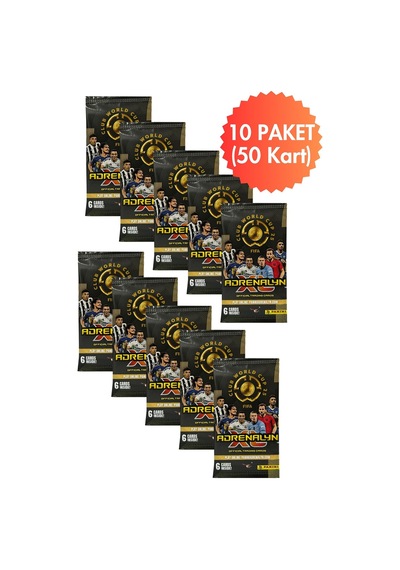 Toyika Panini Club World Cup 25 Lisanslı Orijinal Trading Kartları Cards Koleksiyonluk 6lı X 10 Paket
