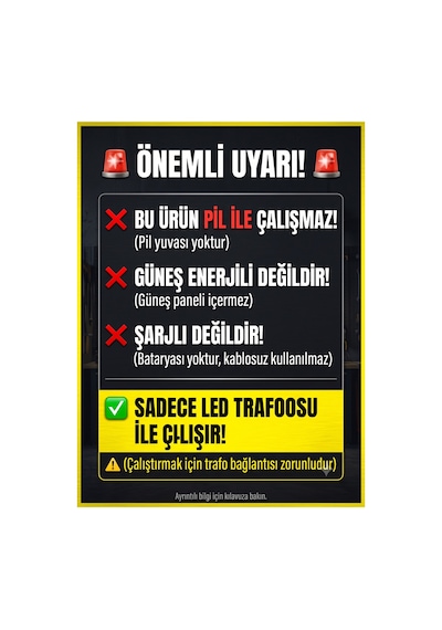 12v 240 Çip Şerit Led Amber 5 Mt Turuncu