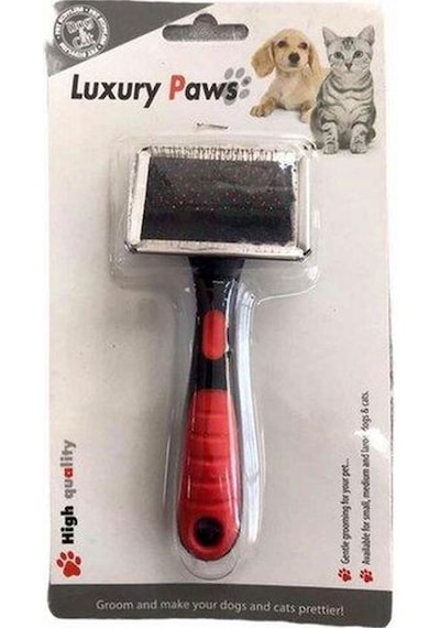 Luxury Paws Plastik Saplı Metal Köpek Fırçası XL Boy 7.5 x 12 x 19 CM