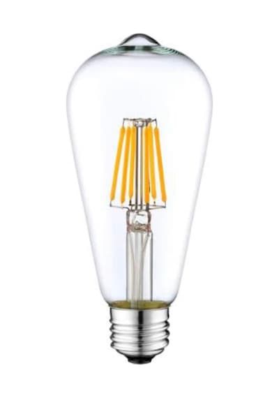 St64 Flamanlı 4w Rustik Led Ampul Beyaz Işık 6'lı Paket