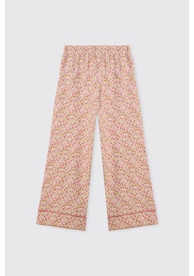 Panço Kız Çocuk Yakalı Ekru Pijama Takımı 2621gk39004 Krem