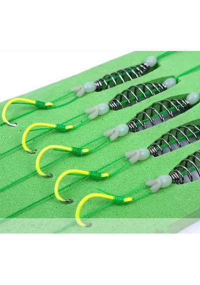 5 Li Paket Yaylı Avcı Hazır Sazan Takımı- Fosforlu