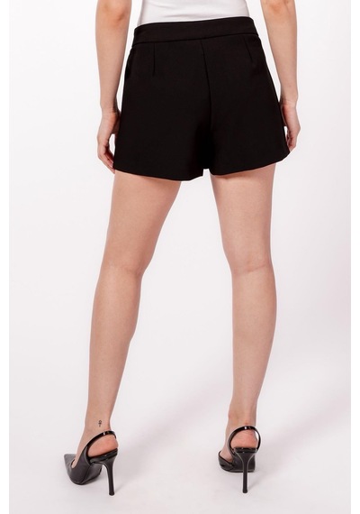 Seeh Siyah Mini Şort Etek Sh244 Basic