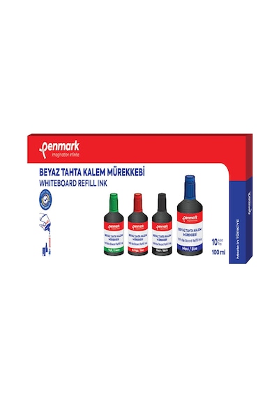 Penmark Beyaz Tahta Kalem Mürekkebi 100 Ml Mavi Hs-107 02