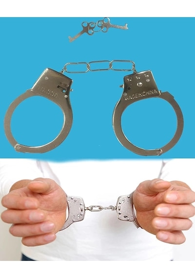 Metal Malzemeden İmal Anahtarlı Oyuncak Polis Si