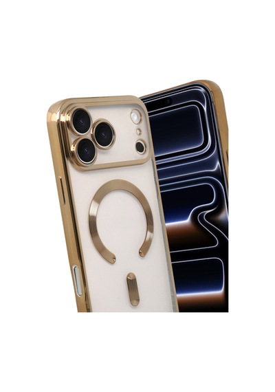 Apple iPhone Uyumlu 17 Pro Max Kross Magneticsafe Kapak - Gold Bzsxx00 1