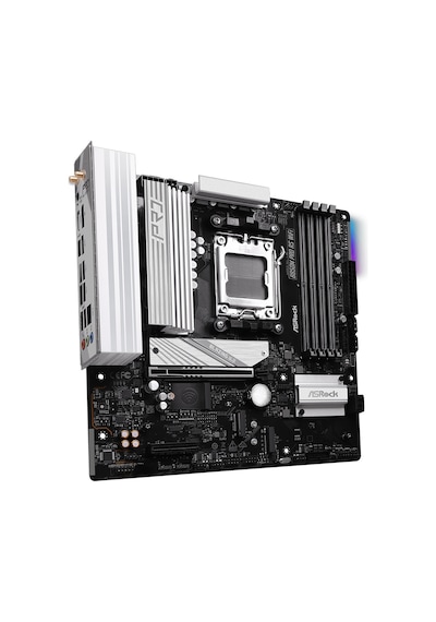 Asrock B850m Pro Rs Wıfı 8000mhz Oc Ddr5 Soket Am5 M.2 Usb 3.2 Hdmı Matx Anakart B850m Pro Rs Wıfı