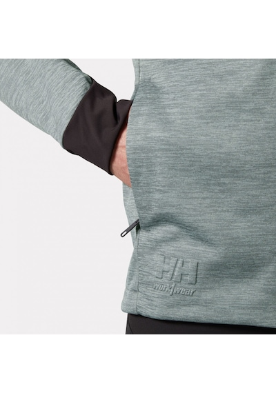 Tech Hooded Midlayer Jacket - Grey Melang - Xl Gri