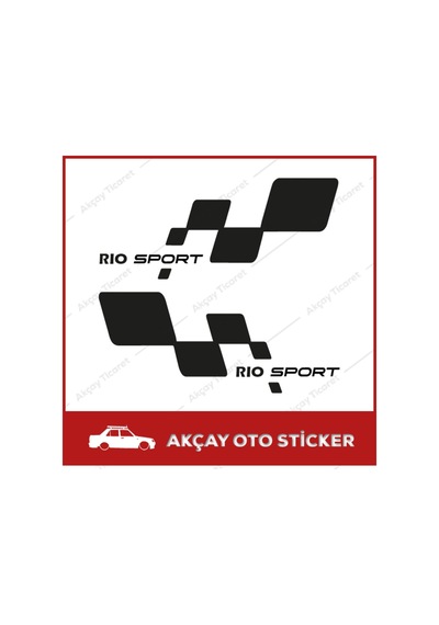 Kia Rio Sport Sticker(Sağ-Sol Takım Set), Oto Sticker