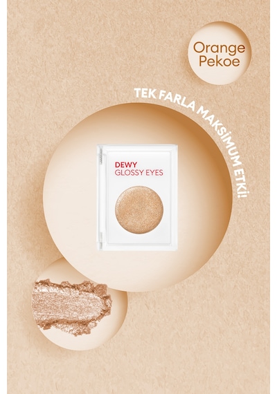 Missha M Dewy Glossy Eyes Parlak ve Işıltılı Görünüm Sunan Göz Farı Orange Pekoe