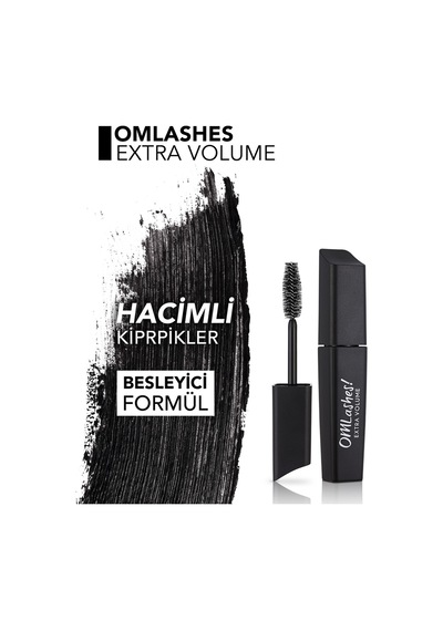 Flormar Kıvıran ve Dolgunlaştıran Maskara (Siyah) - Omlashes Mascara - 000 - 8690604539048