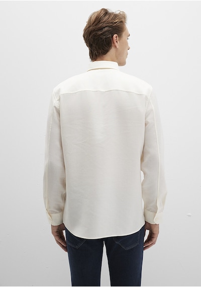 Mavi - Ekru Tencel Tm Liyosel Gömlek 0211659-70057 Ekru