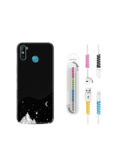 Infinix Smart 4 Kılıf Kablo Koruyuculu Mountain 1827