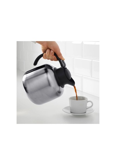 Ikea Sluka Termos 1,8 L Krom - Siyah