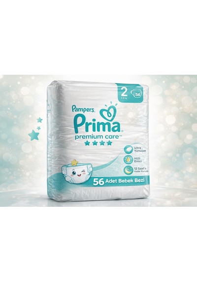 Prima Premium Care Bebek Bezi Beden:2 4-8kg Mini 280 Adet Ekstra 2 Numara