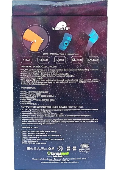 Bluewell Ligament Destekli Dizlik Bedensiz