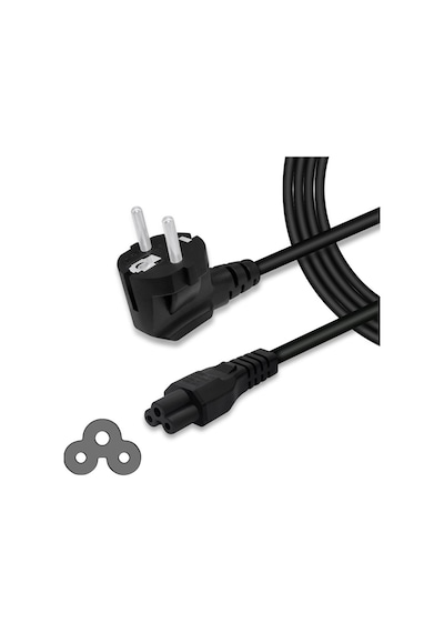 Laptop 3Lü Adaptör  Kablosu - Yonca Power  Kablosu 1.5 Metre
