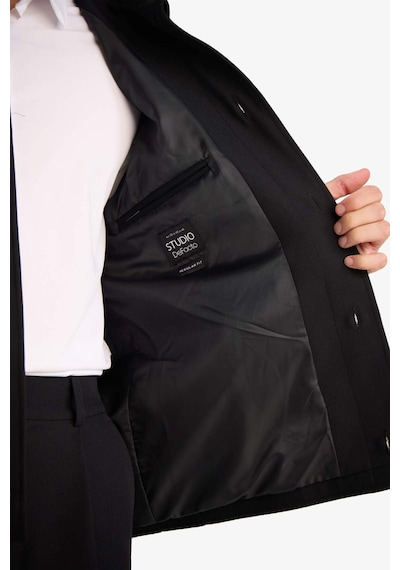 Defacto Regular Fit Pamuk Astarlı Ceket G8435ax25wnbk27 Siyah-bk27